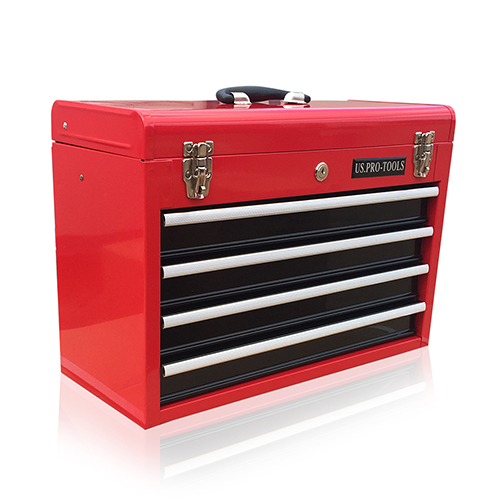 380 US Pro tools Portable Toolbox Tool Chest Box Cabinet Garage 4 drawers 