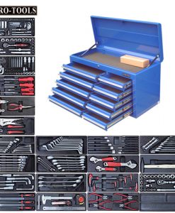US PRO TOOLS LARGE TOP CLASSIC TOOL BOX WITH TOOLS
