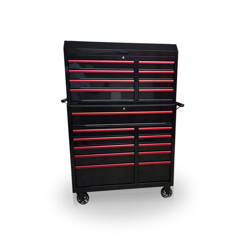 US PRO TOOL CHEST CABINET BOX HEAVY DUTY RED HANDLES